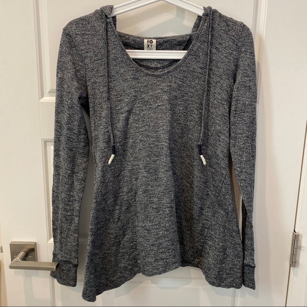 2/$25 NWOT Roxy Hooded Long Sleeve Sweater Gray Size XS